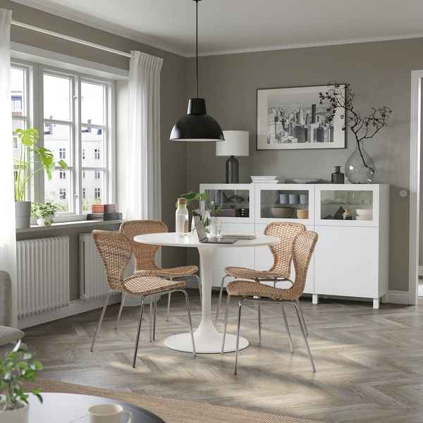 Стол и 4 стула IKEA DOCKSTA ДОКСТА, ÄLVSTARR ЭЛЬВСТАРР 394.815.74 - фото 4
