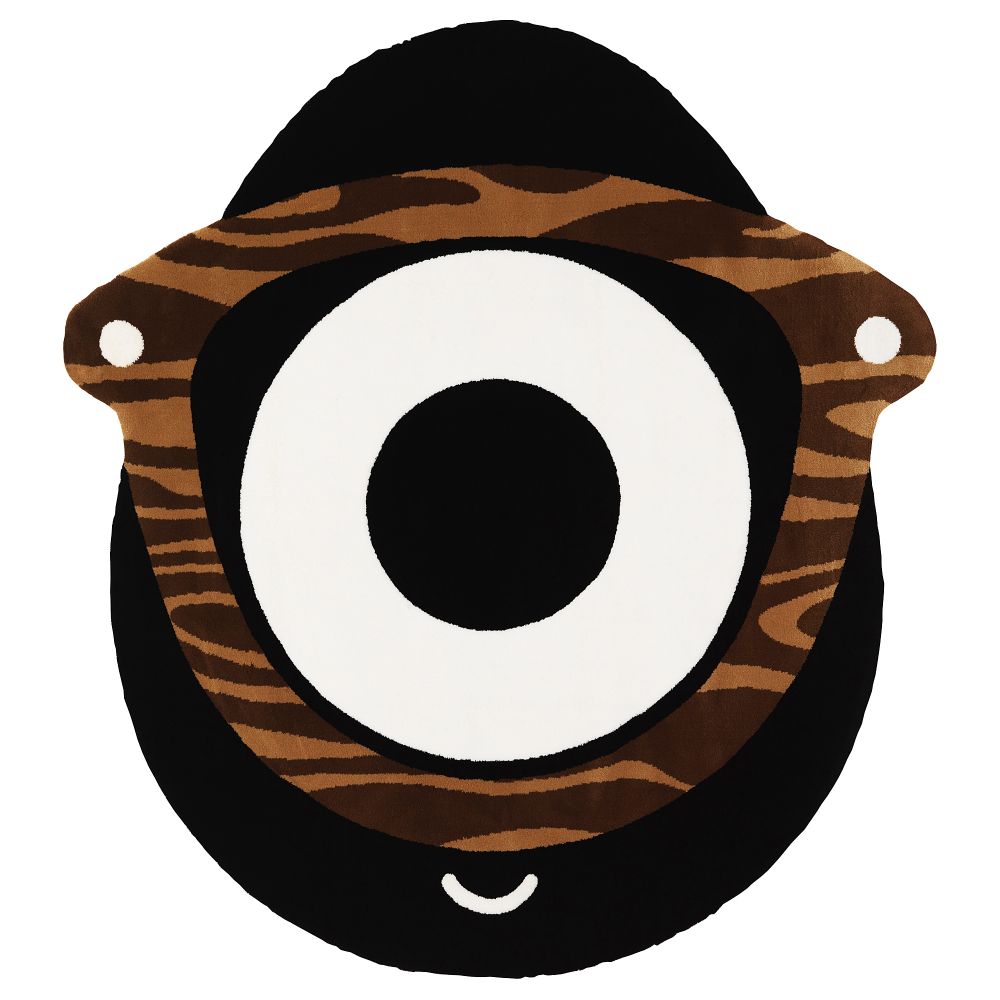 Ковер, короткий ворс ФЁРНИАД, черный (153x170 см) - фото 1