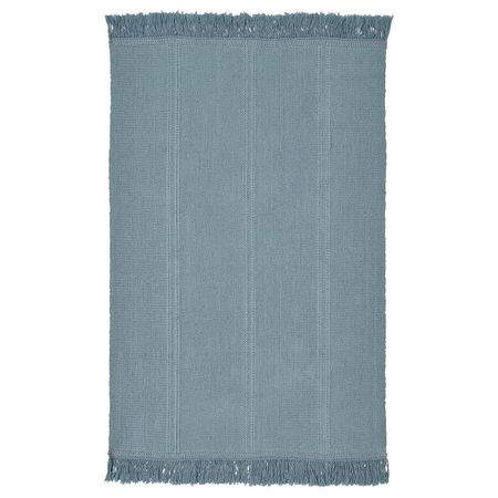 SORTSÖ Ковер, безворсовый - голубой 55x85 см