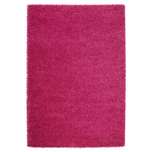 Ковер, длинный ворс ХАМПЭН, ярко-розовый (133x195 см) - фото 1