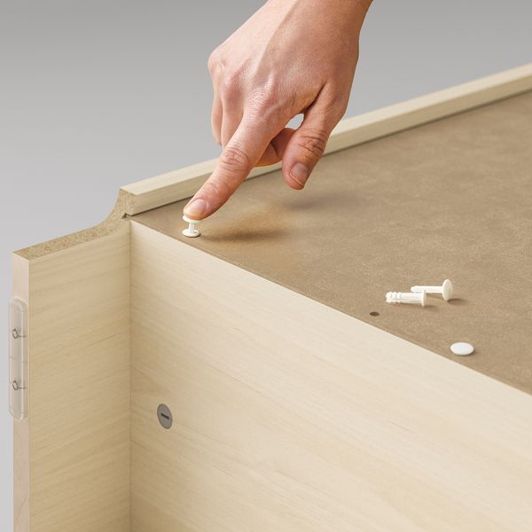 Стеллаж + глухие, стеклянные дверцы, под березу, 160x202 см IKEA BILLY БИЛЛИ, OXBERG ОКСБЕРГ 694.835.43 - фото 7