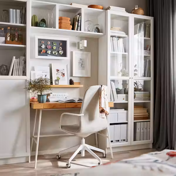 OXBERG Стеклянная дверь - белый 40x192 см - схема-чертеж с размерами