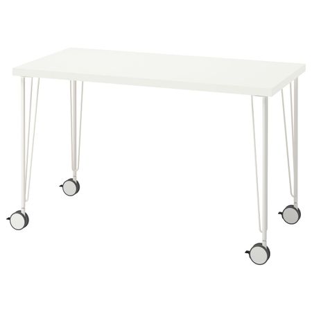 Письменный стол, белый 120x60 см IKEA LAGKAPTEN ЛАГКАПТЕН / KRILLE КРИЛЛЕ 094.167.78