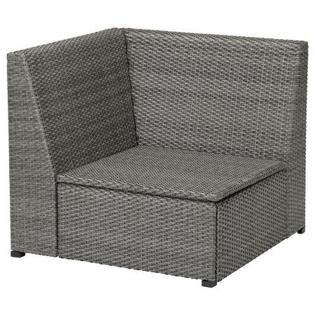 Садовая угловая секция, темно-серый IKEA SOLLERÖN СОЛЛЕРОН 704.245.95