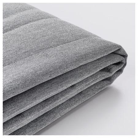 Чехол на 3-местный диван-кровать БЕДИНГЕ, Книса светло-серый