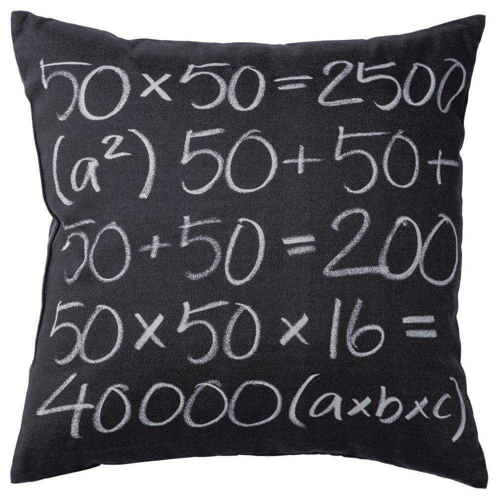 Подушка ФЮВВЛА, темно-серый (50x50 см) - фото 1