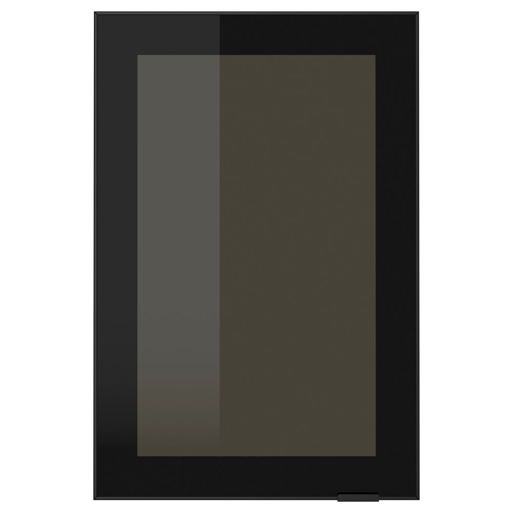 Стеклянная дверь ЮТИС, дымчатое стекло, черный - фото 1