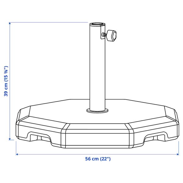 IKEA, дополнительный ракурс - схема-чертеж с размерами