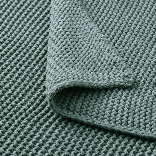 Плед, серо-бирюзовый 130x170 см IKEA INGABRITTA ИГАБРИТТА 804.895.91 - фото 2