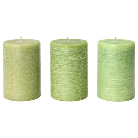 Неароматическая свеча формовая ФЁРСОКА, зеленый (10 см)