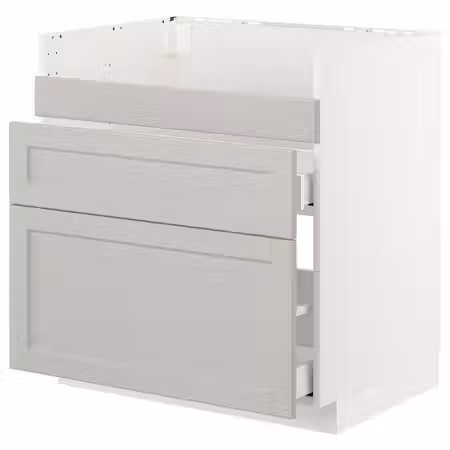 METOD / MAXIMERA Напол шк д/мойки ХАВСЕН/3фасада/2ящ