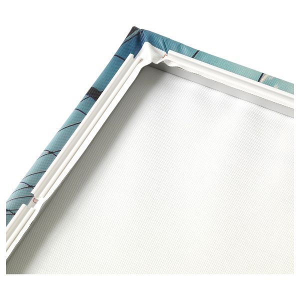 Картина с рамой, Лесное озеро/цвет алюминия 140x56 см IKEA BJÖRKSTA БЬЁРКСТА 093.847.15 - схема-чертеж с размерами