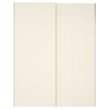 Пара раздвижных дверей БЕРГСФЬЁРД, белый (150x236 см)