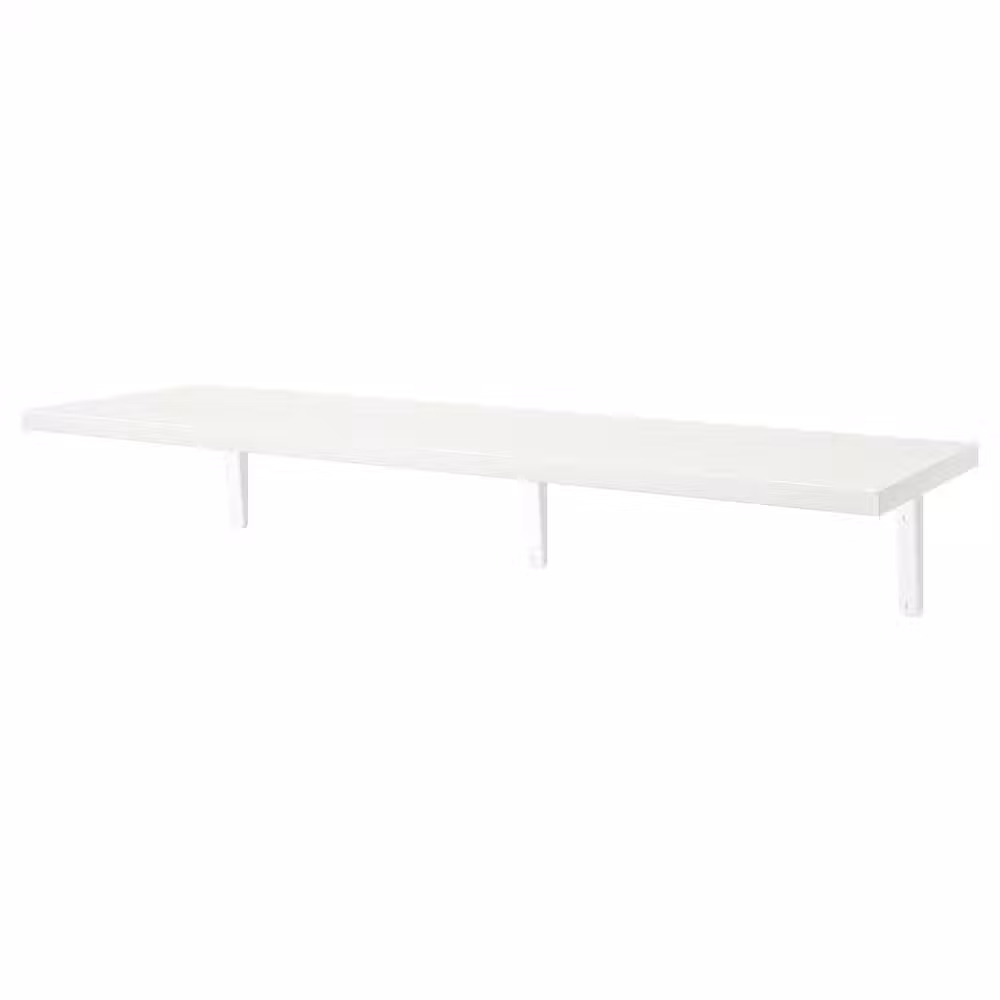 BERGSHULT / TOMTHULT Полка с консолью - белый 120x30 см - фото 1
