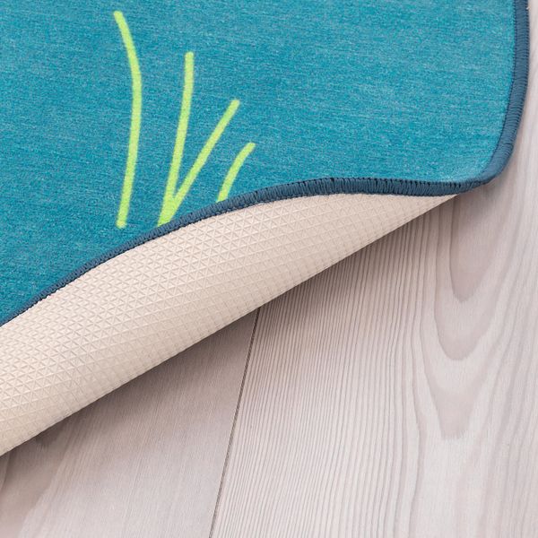 Ковер безворсовый, птица/синий 100 см IKEA DJUNGELSKOG ДЬЮНГЕЛЬСКОГ 803.937.63 - фото 2