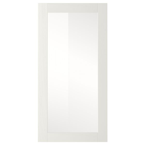 Стеклянная дверь РОСДАЛЬ, белый ясень - схема-чертеж с размерами