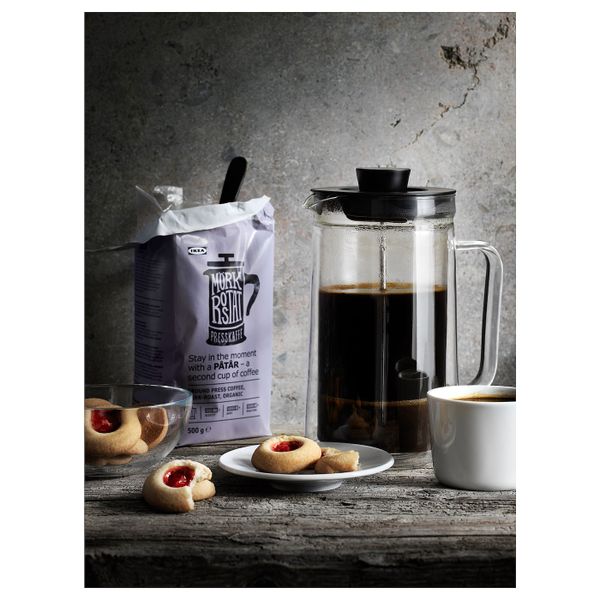 Кофе молотый для френч-пресса, ., сертификат UTZ, 100 % зерна Арабики IKEA PÅTÅR 103.928.18 - схема-чертеж с размерами