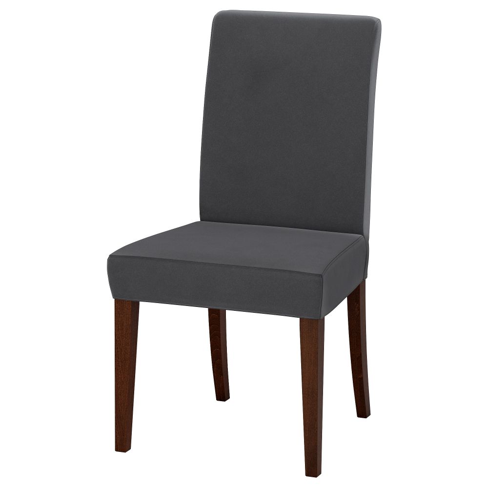 Стул ХЕНРИКСДАЛЬ, коричневый, Дьюпарп темно-серый - фото 1