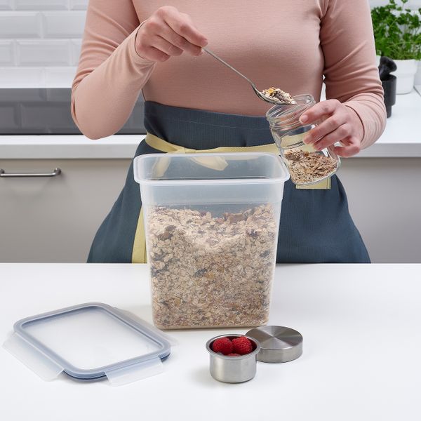 Контейнер для продуктов с крышкой, прямоугольной формы/пластик 4.2 л IKEA IKEA 365+ ИКЕА/365+ 692.767.65 - фото 3