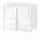 TROTTEN Шкаф с раздвижными дверцами - белый 80x55x75 см
