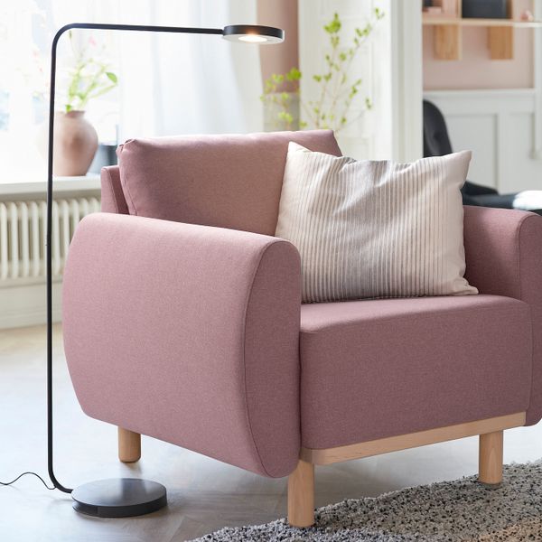 Кресло, Гуннаред светлый коричнево-розовый IKEA GRUNNARP ГРУННАРП 504.954.90 - фото 3