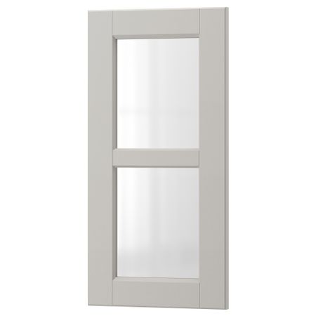 Стеклянная дверь ЛЕРХЮТТАН, светло-серый