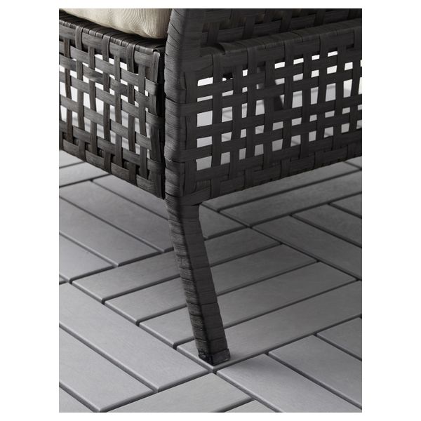 Садовое угловое кресло+столик, черно-коричневый, Холло бежевый 222x80x73 см IKEA КУНГСХОЛЬМЕН 092.288.00 - фото 5