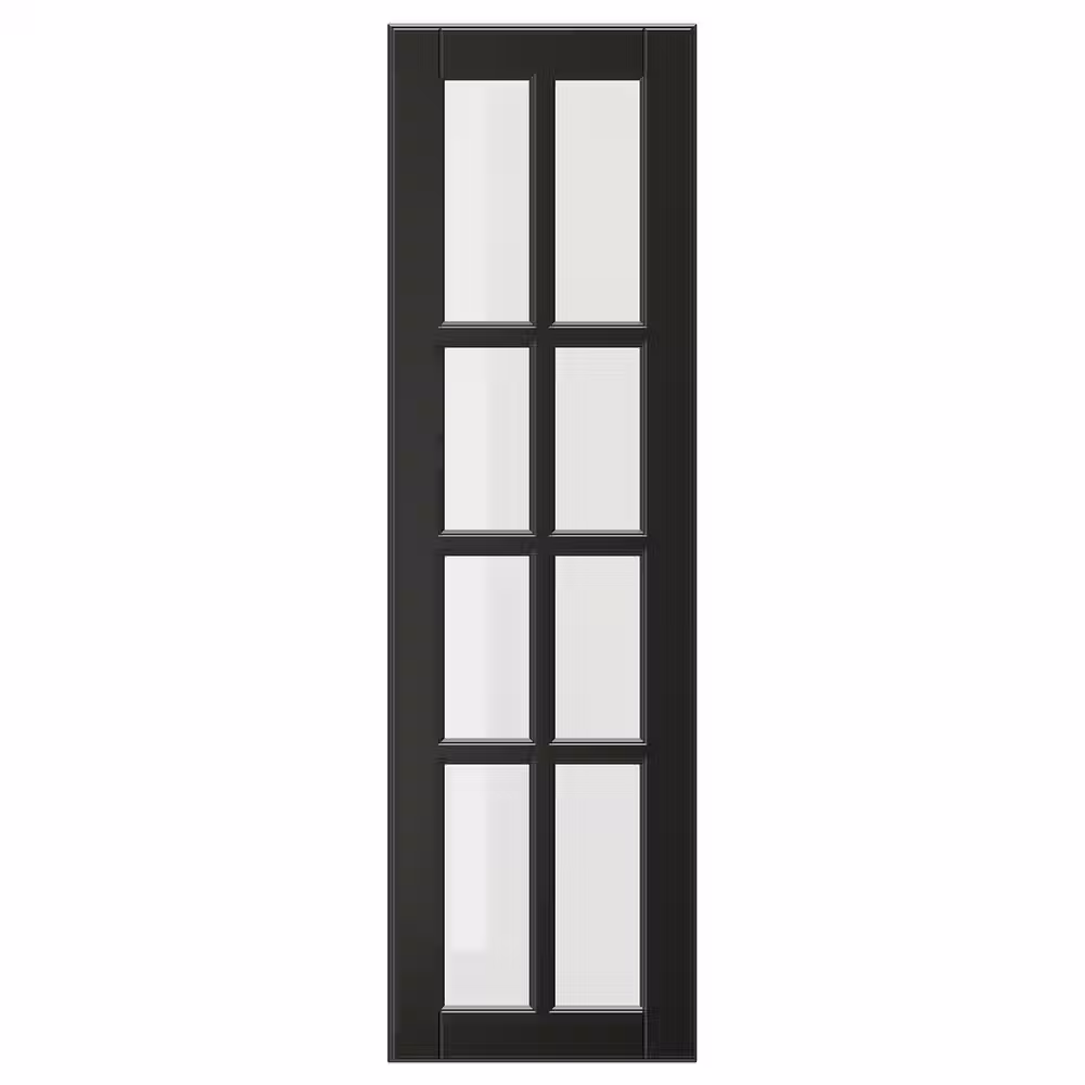 BODBYN Стеклянная дверь - чёрный 30x100 см - фото 1