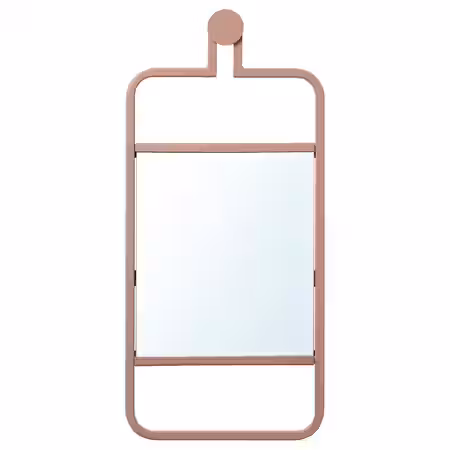 GRANVÅG Зеркало - настенное/розовый 22x48 см