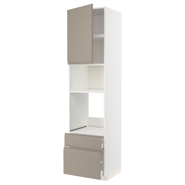 Высокий шкаф для духовки, СВЧ, дверца, 2 ящика IKEA METOD МЕТОД, MAXIMERA МАКСИМЕРА 194.923.90 - фото 2