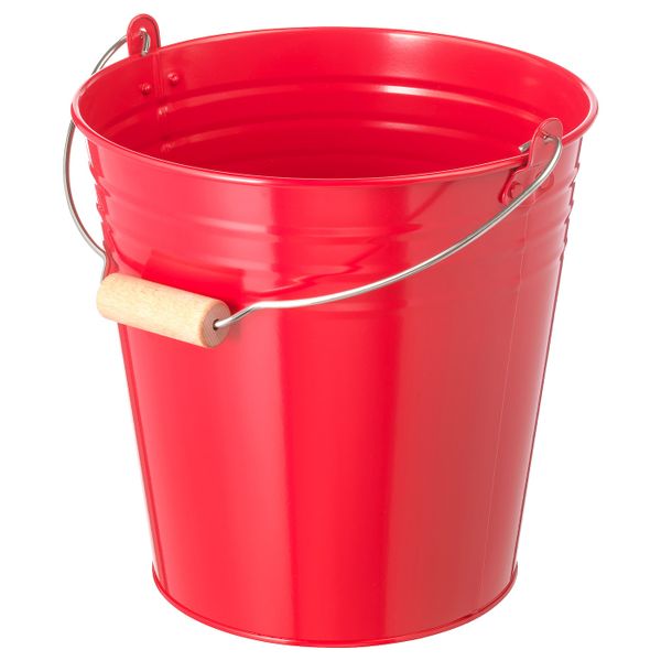Ведро/горшок, для дома/улицы красный, 10 л IKEA ВИНТЕРФЕСТ 104.283.70 - фото 1