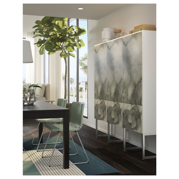 Стул БЕРНГАРД, хромированный, Мьюк зеленый - фото 5