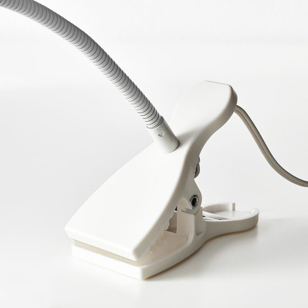 Софит настенный, с зажимом, светодиодн, белый IKEA ЯНШО 903.607.19 - схема-чертеж с размерами