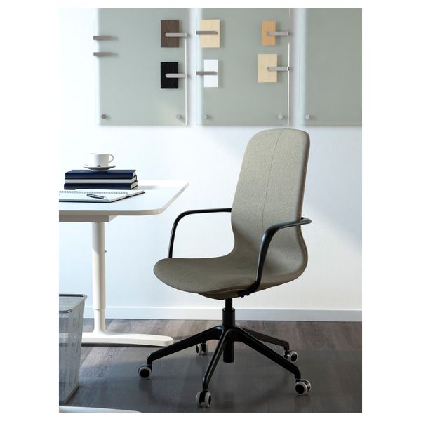 Рабочий стул с подлокотниками IKEA LÅNGFHATTEFJÄLL ХАТТЕФЬЕЛЛЬ ЛОНГФЬЕЛЛЬ 191.781.59 - фото 3