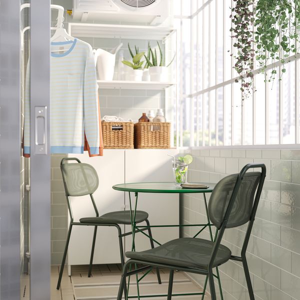 Стол + 2 стула, для сада, зеленый, зеленый, 65 см IKEA ENSSTOCKHOLM СТОКГОЛЬМM, SUNDSÖ СУНДСЁ 395.447.36 - схема-чертеж с размерами