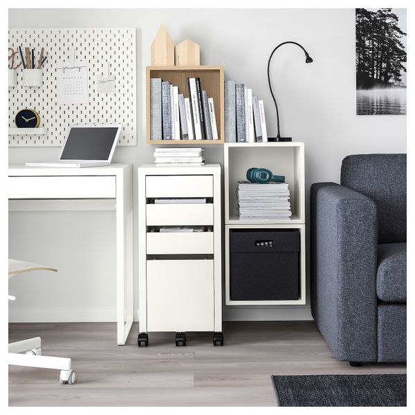 Комбинация настенных шкафов, под беленый дуб/белый 105x35x70 см IKEA EKET ЭКЕТ 992.863.53 - фото 4