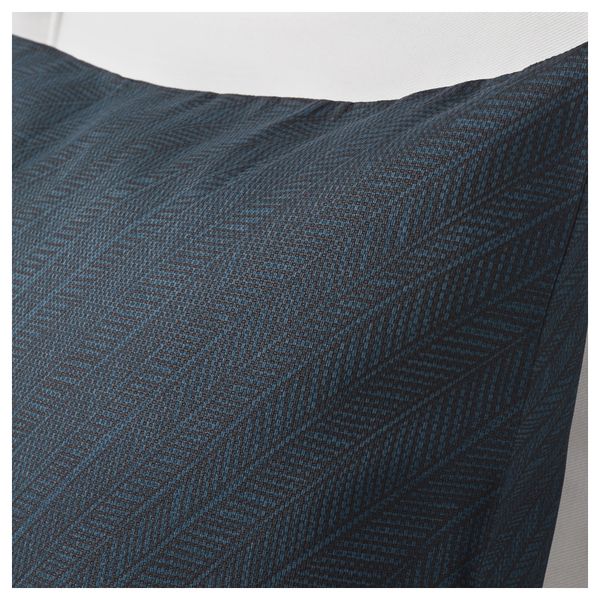 Чехол на подушку ЮППЕРЛИГ, темно-синий, в полоску (50x50 см) - фото 3