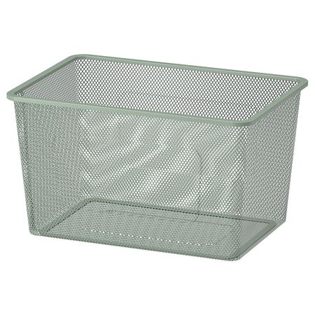 TROFAST Сетчатый контейнер - светлый зелено-серый 42x30x23 см