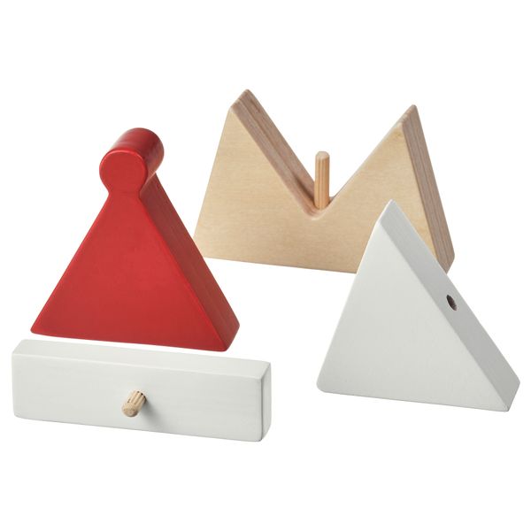 Украшение, Санта Клаус березовая фанера IKEA VINTERFINT 205.800.03 - схема-чертеж с размерами