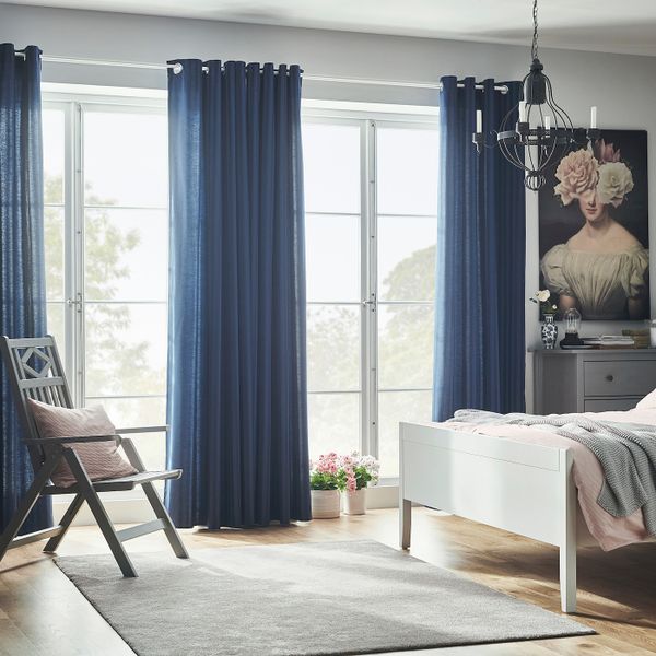 Затемняющие гардины, 2 шт., синий 145x300 см IKEA MAJRID МАЙРИД 004.698.89 - фото 5