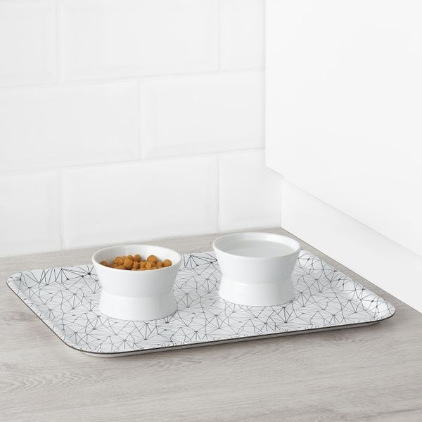 Двусторонняя миска, белый IKEA LURVIG ЛУРВИГ 504.844.77 - фото 2