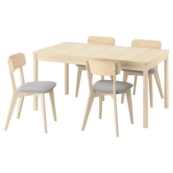 Стол и 4 стула IKEA RÖNNINGE РЁННИНГЕ, LISABO ЛИСАБО 295.697.13 - фото 1