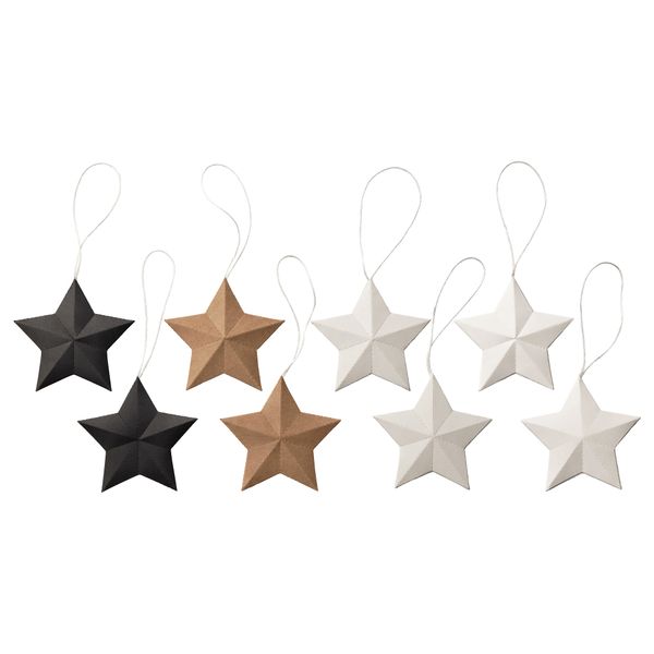 Украшение подвесное ВИНТЕР 2016, звезда разные цвета - фото 1