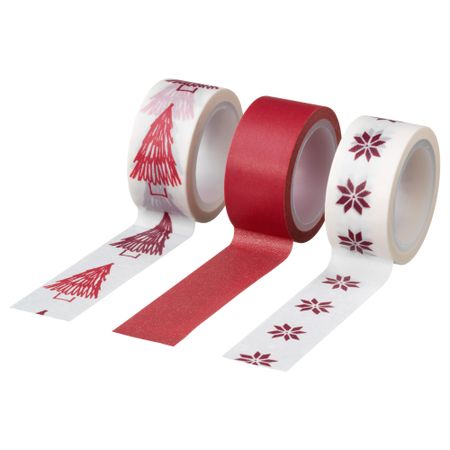 Скотч ВИНТЕР 2017, красный, белый (5 м)