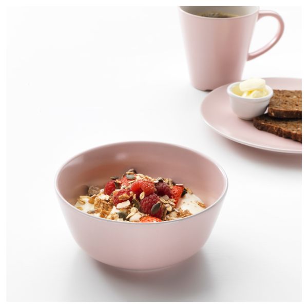 Миска ДИНЕРА, светло-розовый (14 см) - фото 2