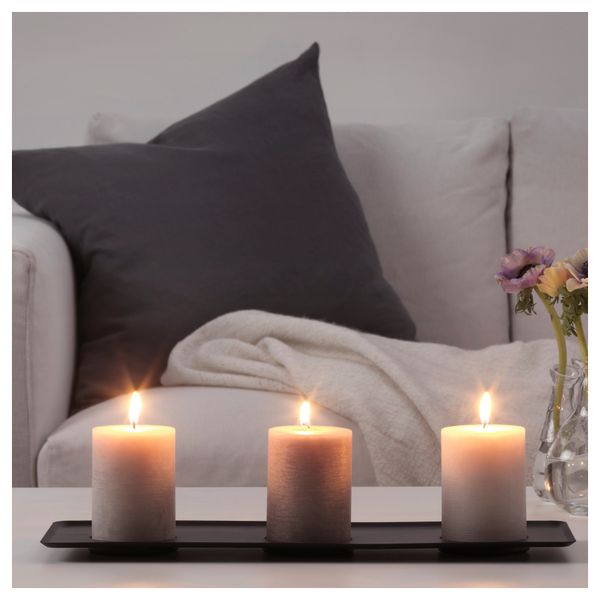 Неароматическая свеча формовая ФЁРСОКА, бежевый (10 см) - схема-чертеж с размерами