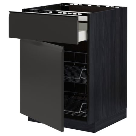 Шкаф для варочной панели, ящик, 2 проволочные корзины IKEA METOD МЕТОД, MAXIMERA МАКСИМЕРА 194.955.29