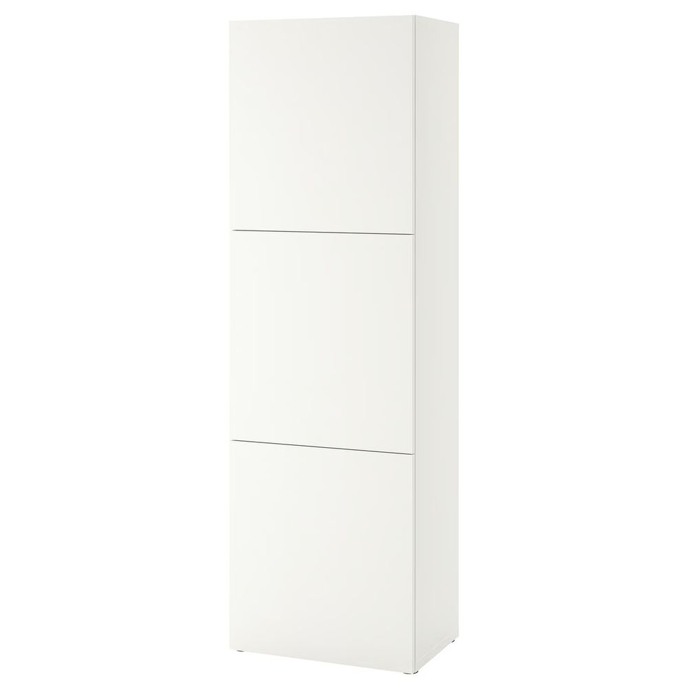 BESTÅ Стеллаж с дверьми - белый Lappviken/белый 60x42x193 см - фото 1