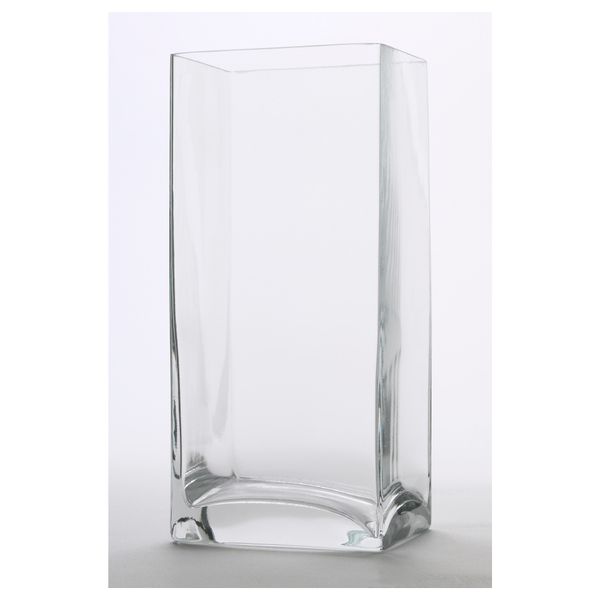 Ваза РЕКТАНГЕЛЬ, прозрачное стекло (22 см) - фото 1