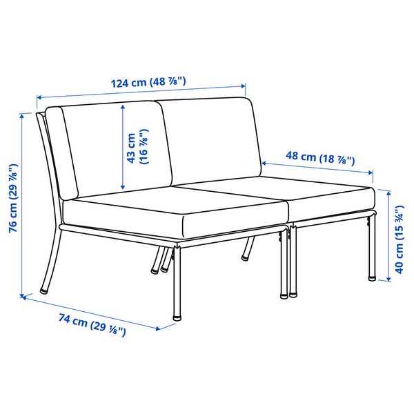 IKEA в интерьере - схема-чертеж с размерами